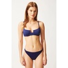 image:imageSolid amp Striped Womens Bikini Bottom  The Harley Bottom  Navy  Large