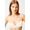 image:imageSolid amp Striped Womens Bikini Top  The Harley Top  Cream  Medium