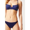 image:imageSolid amp Striped Womens Bikini Top  The Harley Top  Navy  XS