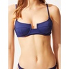 image:imageSolid amp Striped Womens Bikini Top  The Harley Top  Navy  XS