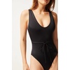 image:imageSolid amp Striped Womens One Piece Swimsuit  The Michelle Tie XS Black