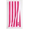 image:imageSolid amp Striped Reversible Soft Cotton Beach Towel  The Beach Towel OS 1 Inch Stripe Bougainvillea
