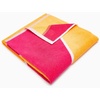 image:imageSolid amp Striped Reversible Soft Cotton Beach Towel  The Beach Towel OS Colorblock Intarsia Butterscotch and Bougainvillea
