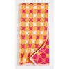 image:imageSolid amp Striped Reversible Soft Cotton Beach Towel  The Beach Towel OS Knit Check Butterscotch and Bougainvillea