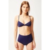 image:imageSolid amp Striped Womens Bikini Bottom  The Brigitte Bottom  Navy  Small