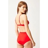image:imageSolid amp Striped Womens Bikini Bottom  The Brigitte Bottom  Ruby  Small