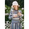 image:imageSolid amp Striped Womens Knit Bucket Hat  The Ribbed Bucket Hat Eggshell OS