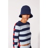 image:imageSolid amp Striped Womens Knit Bucket Hat  The Ribbed Bucket Hat Midnight Blue OS