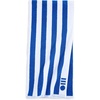image:imageSolid amp Striped Reversible Soft Cotton Beach Towel  The Beach Towel OS 1 Inch Stripe Lapis Blue