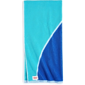 image:imageSolid amp Striped Reversible Soft Cotton Beach Towel  The Beach Towel OS Colorblock Intarsia Greek Blue and Lapis Blue