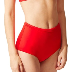image:imageSolid amp Striped Womens Bikini Bottom  The Brigitte Bottom  Ruby  Small