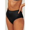 image:imageSolid amp Striped Womens Bikini Bottom  The Beverly Bottom Small Solid Rib Blackout