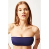 image:imageSolid amp Striped Womens Bikini Top  The Annabelle Top Large Navy
