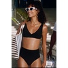 image:imageSolid amp Striped Womens Bikini Top  The Beverly Top Large Solid Rib Blackout
