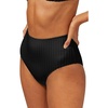 image:imageSolid amp Striped Womens Bikini Bottom  The Beverly Bottom Small Solid Rib Blackout