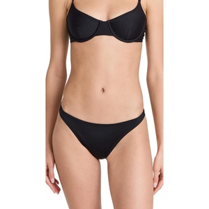 image:imageSolid amp Striped Womens Bikini Bottom  The Annabelle Bottom Large Black
