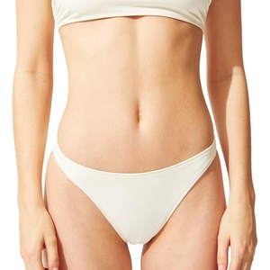 image:imageSolid amp Striped Womens Bikini Bottom  The Annabelle Bottom Large Cream