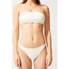 image:imageSolid amp Striped Womens Bikini Bottom  The Annabelle Bottom Small Cream
