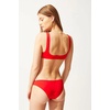 image:imageSolid amp Striped Womens Bikini Bottom  The Elle Bottom Small Ruby