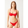 image:imageSolid amp Striped Womens Bikini Bottom  The Eva Bottom  Ruby  Small