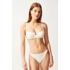 image:imageSolid amp Striped Womens Bikini Bottom  The Harley Bottom  Cream  Small