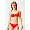 image:imageSolid amp Striped Womens Bikini Bottom  The Harley Bottom  Ruby  Small