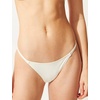 image:imageSolid amp Striped Womens Bikini Bottom  The Morgan Bottom Small Cream