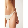 image:imageSolid amp Striped Womens Bikini Bottom  The Morgan Bottom Small Cream