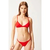 image:imageSolid amp Striped Womens Bikini Bottom  The Morgan Bottom Small Ruby