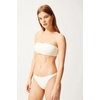 image:imageSolid amp Striped Womens Bikini Top  The Annabelle Top Small Cream