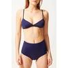 image:imageSolid amp Striped Womens Bikini Top  The Brigitte Top  Navy  Small