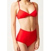 image:imageSolid amp Striped Womens Bikini Top  The Brigitte Top  Ruby  Small