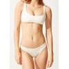 image:imageSolid amp Striped Womens Bikini Top  The Elle Top Small Cream