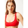 image:imageSolid amp Striped Womens Bikini Top  The Elle Top Small Ruby