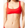 image:imageSolid amp Striped Womens Bikini Top  The Elle Top Small Ruby