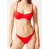 image:imageSolid amp Striped Womens Bikini Top  The Eva Top  Ruby  Small