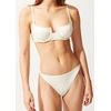 image:imageSolid amp Striped Womens Bikini Top  The Harley Top  Cream  Small
