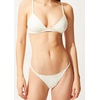image:imageSolid amp Striped Womens Bikini Top  The Morgan Top Small Cream
