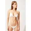 image:imageSolid amp Striped Womens Bikini Top  The Morgan Top Small Cream