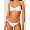 image:imageSolid amp Striped Womens Bikini Top  The Rachel Top Small Cream