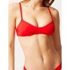 image:imageSolid amp Striped Womens Bikini Top  The Rachel Top Small Ruby