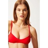 image:imageSolid amp Striped Womens Bikini Top  The Rachel Top Small Ruby