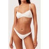 image:imageSolid amp Striped Womens Bikini Top  The Rachel Top Small Solid Rib Marshmallow