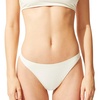 image:imageSolid amp Striped Womens Bikini Bottom  The Annabelle Bottom Small Cream