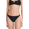 image:imageSolid amp Striped Womens Bikini Bottom  The Harley Bottom  Black  Small