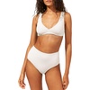 image:imageSolid amp Striped Womens Bikini Top  The Beverly Top Small Solid Rib Marshmallow