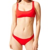 image:imageSolid amp Striped Womens Bikini Top  The Elle Top Small Ruby