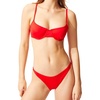 image:imageSolid amp Striped Womens Bikini Top  The Harley Top Small Ruby