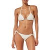 image:imageSolid amp Striped Womens Bikini Top  The Iris Top Small Cream