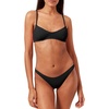 image:imageSolid amp Striped Womens Bikini Top  The Rachel Top Small Solid Rib Blackout
